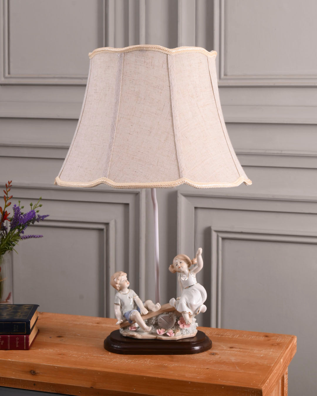 Play Seesaw - Fine Porcelain Table Lamp 