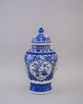 Blue & White Blossom Harmony Temple Jar - Large 60 cm 
