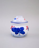 Hand-Painted Floral Storage Jar with Lid 