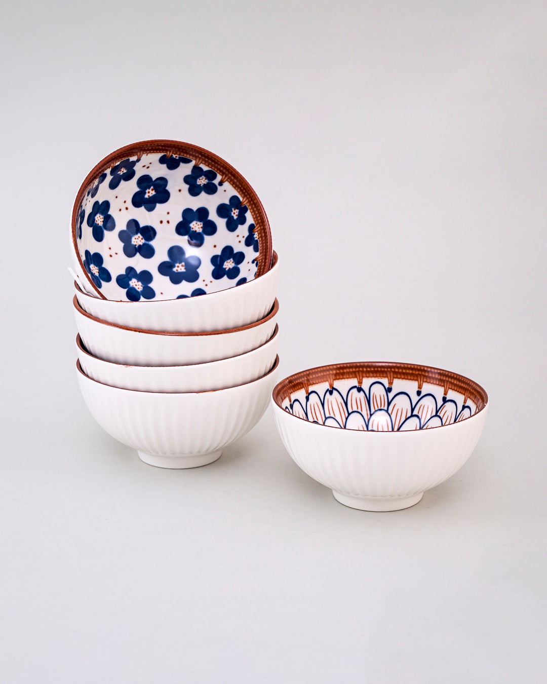 Royal Mandala Bloom Bowl - Set Of 6 