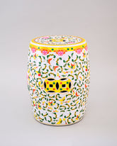 Floral Harmony Garden Stool 