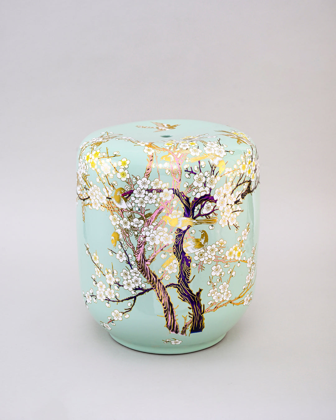 Sakura Blossom Garden Stool - Mint Green 