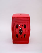 Imperial Red Garden Stool 