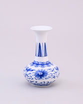 Blue & White Lotus Gourd Neck Vase 