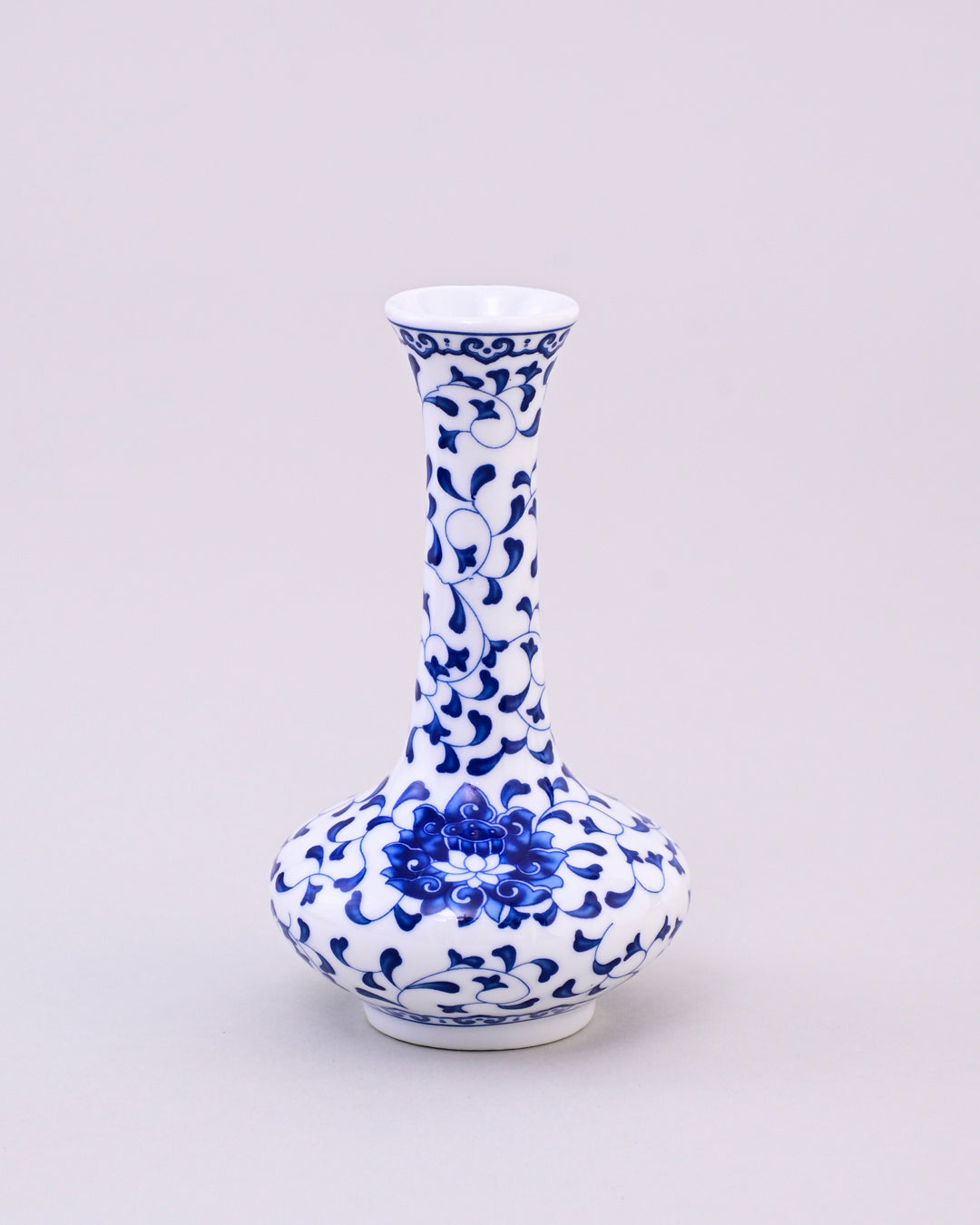 Blue Petal Long Neck Harmony Vase 