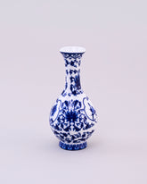 Imperial Blue Blossom Neck Vase 