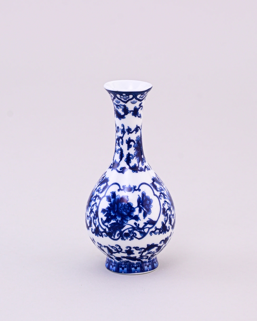 Imperial Blue Blossom Neck Vase 