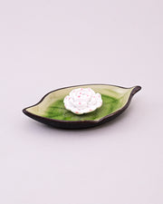 Lotus Bliss Bodhi Leaf Incense Holder Green - Big