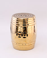 Radiant Golden Garden Stool 