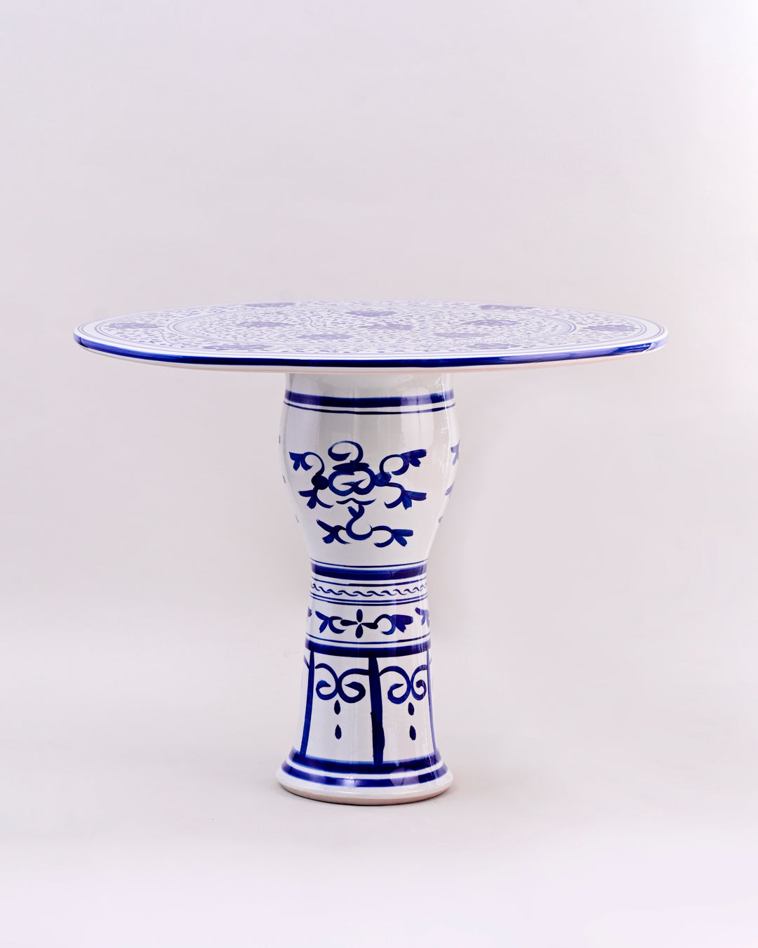 Blue & White Heritage Bloom Centerpiece Table 