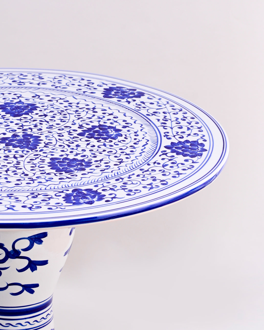 Blue & White Heritage Bloom Centerpiece Table 