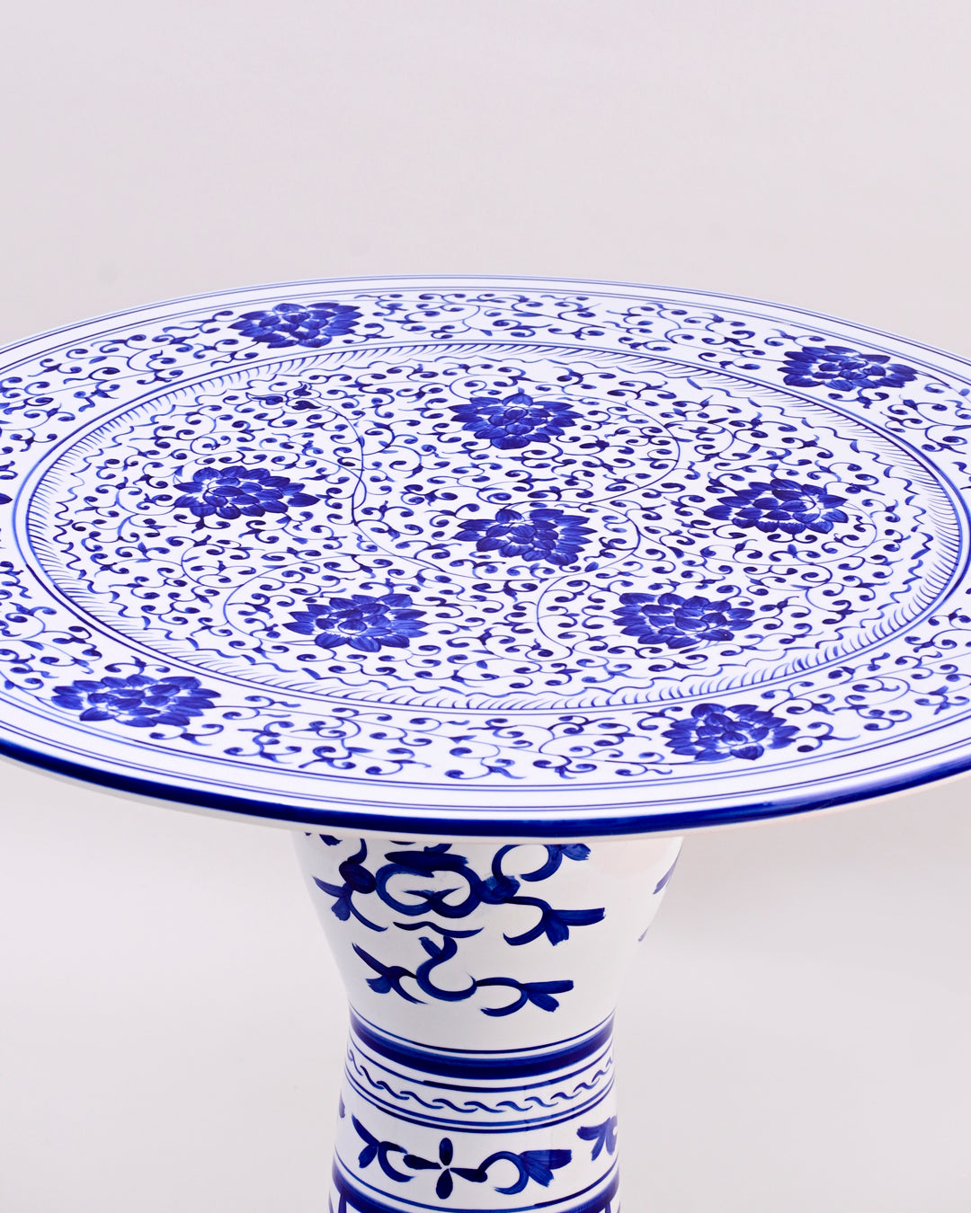 Blue & White Heritage Bloom Centerpiece Table 