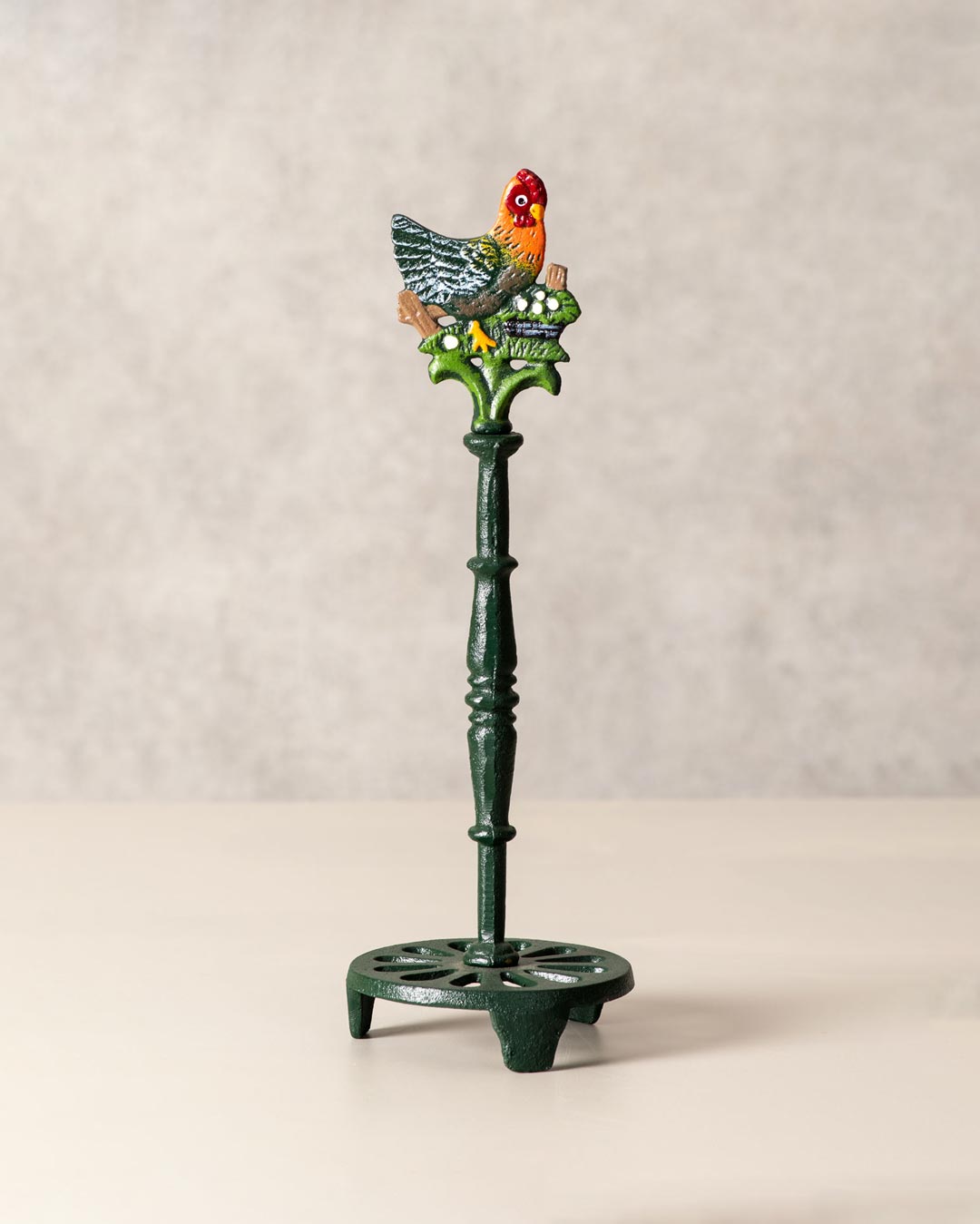 Rooster Cast Iron Paper Towel Holder - The Decor Kart