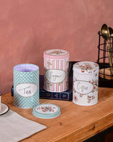 Classic Tin Storage Canisters - Set Of 3 