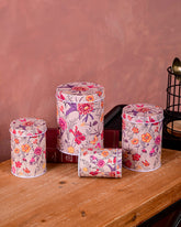 Vintage Floral Storage Canister - Set Of 4 