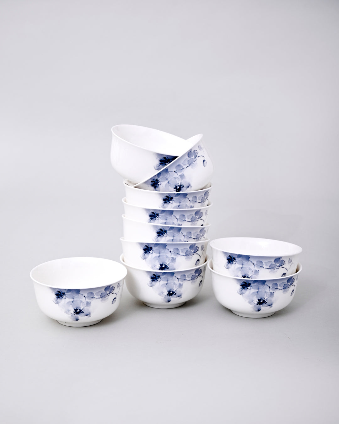 Premium Glossy Floral Porcelain Katori 