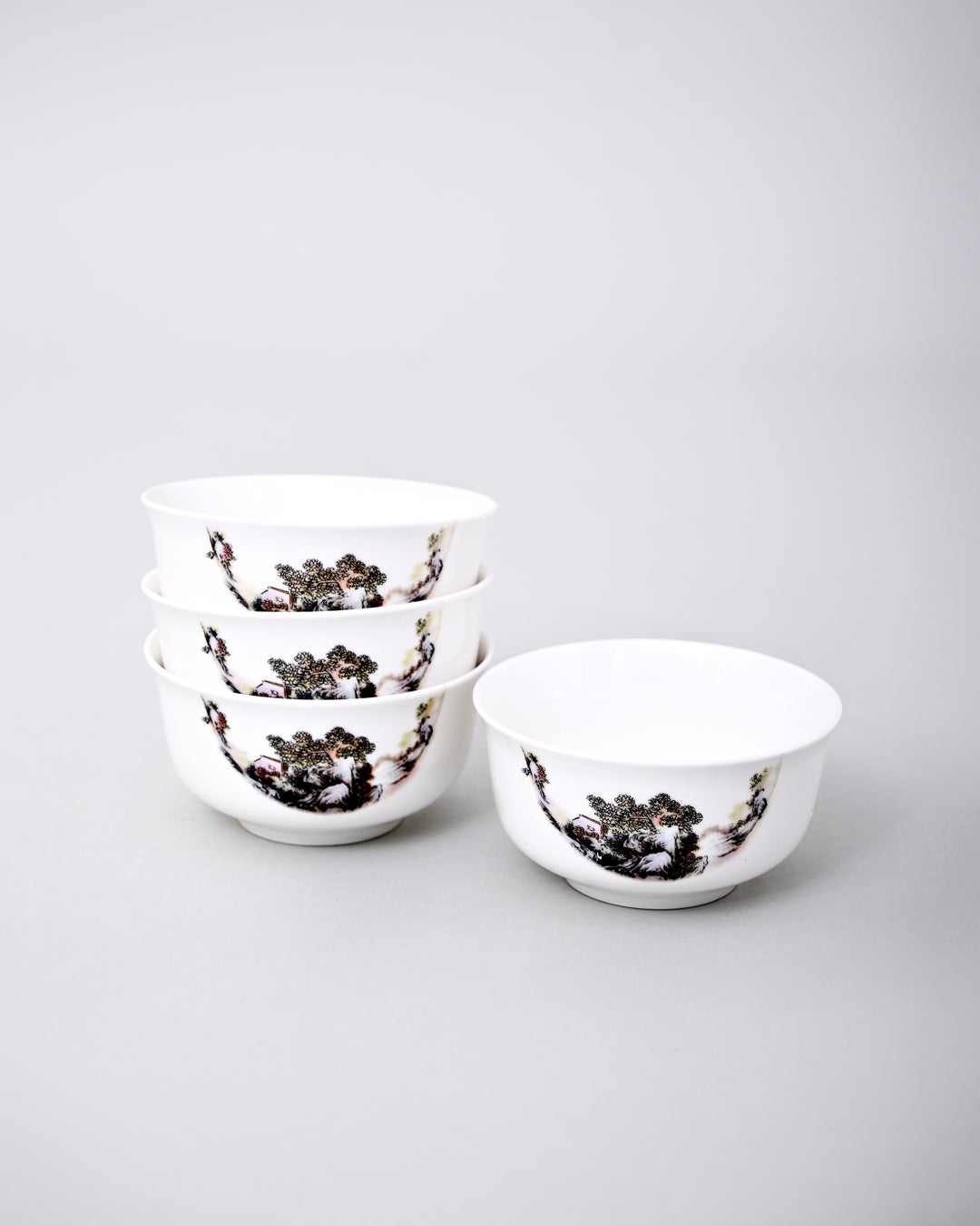 Vintage Landscape Porcelain Katori 