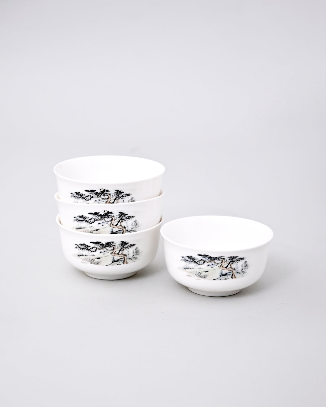 Floral Design Porcelain Katori 