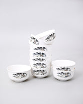 Floral Design Porcelain Katori 