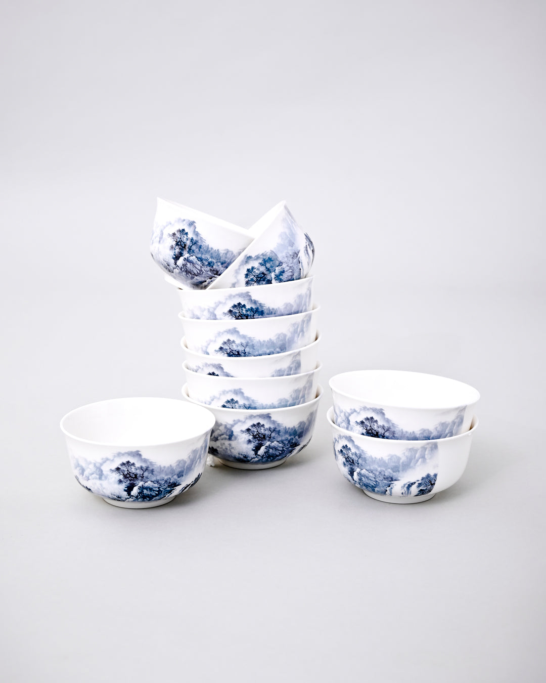 Blue Mist Landscape Katori 