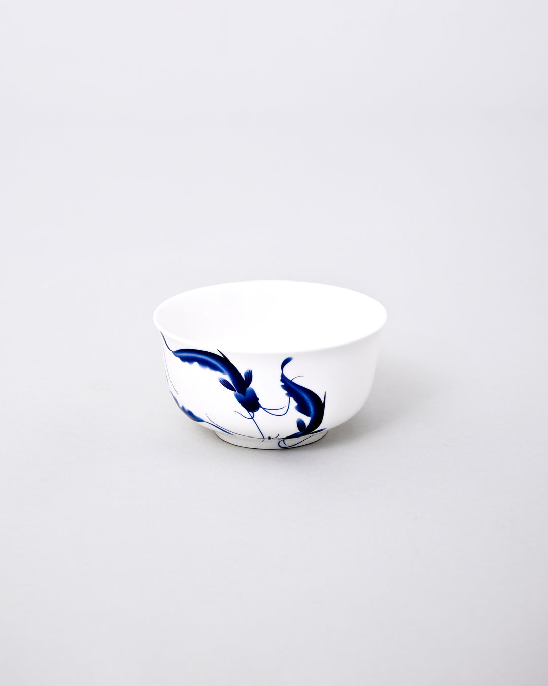 Classic Blue Floral Porcelain Katori 
