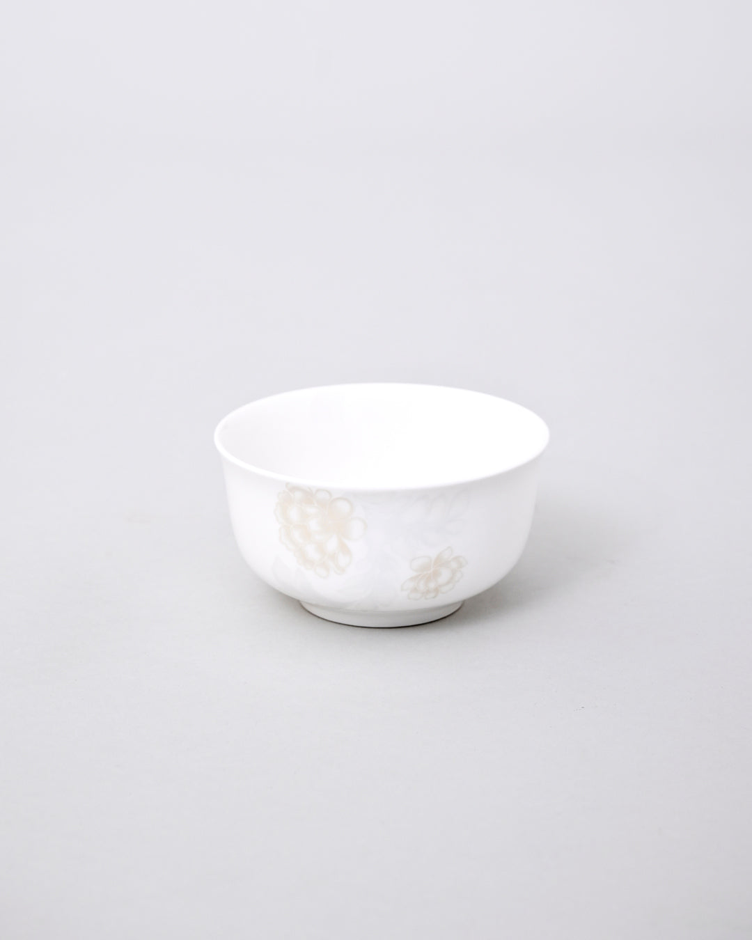 Elegant Ivory Bloom Katori 