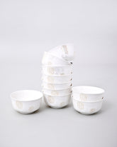 Elegant Ivory Bloom Katori 