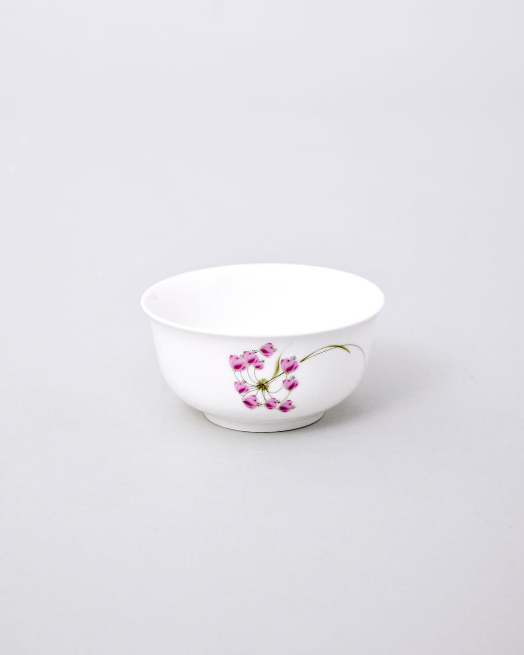 Pink Floral Porcelain Katori 