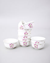 Pink Floral Porcelain Katori 