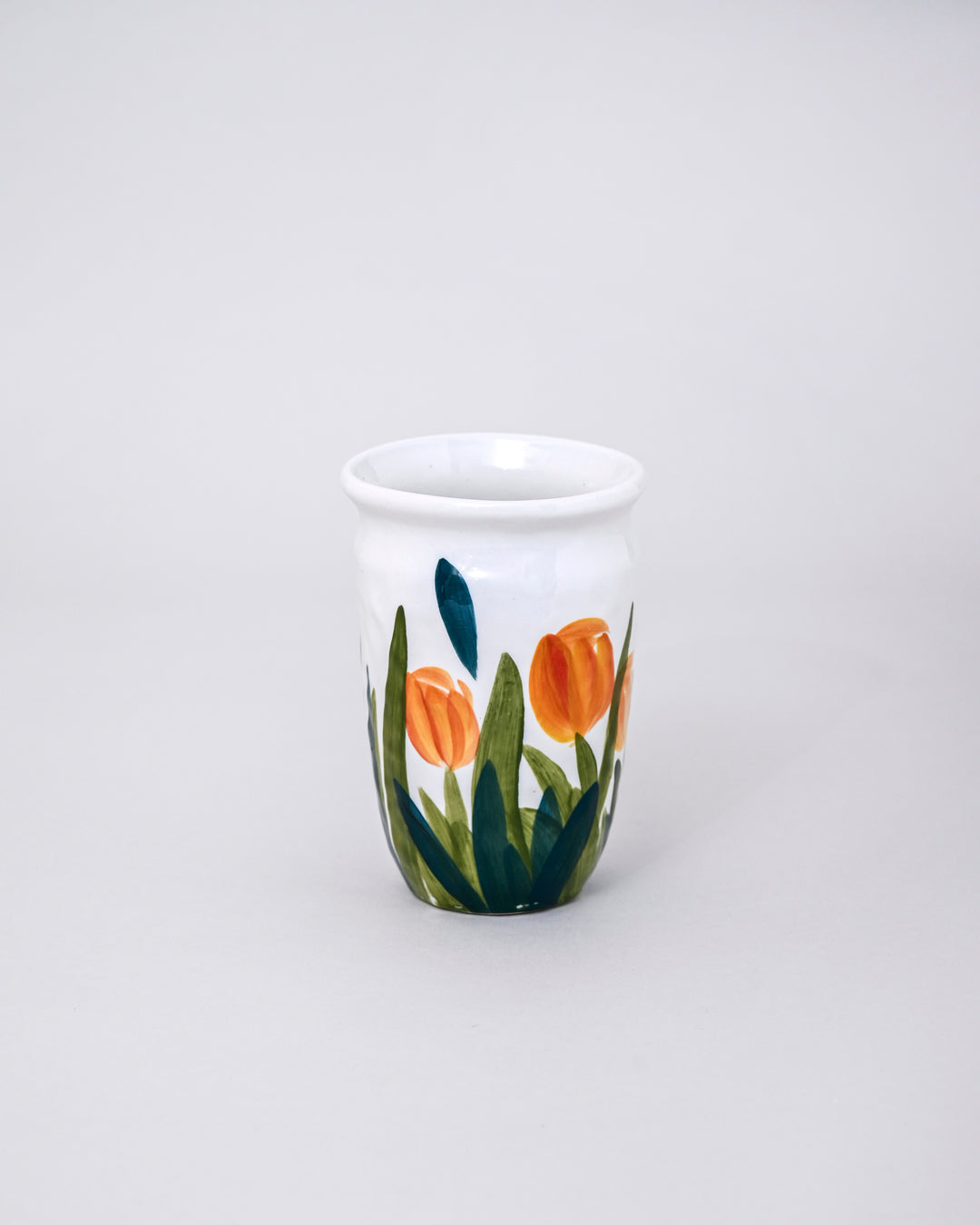 Tulip Bloom Ceramic Vase 