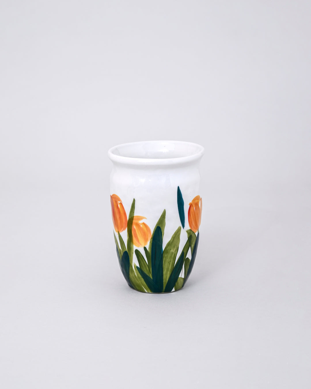 Tulip Bloom Ceramic Vase 