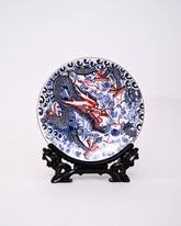 Imperial Blue Dragon Decorative Plate - 26 cm 