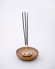 Earthen Lotus Incense Holder
