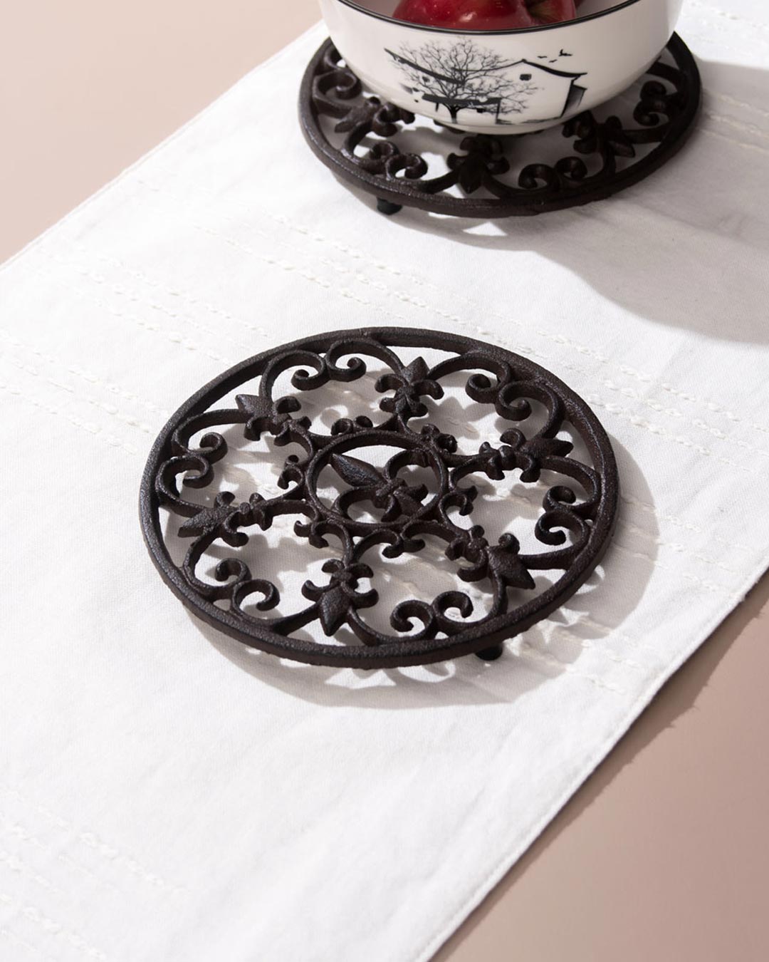 Round Cast Iron Trivet - The Decor Kart