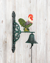 The Rooster - Cast Iron Wall Mounted Bell 