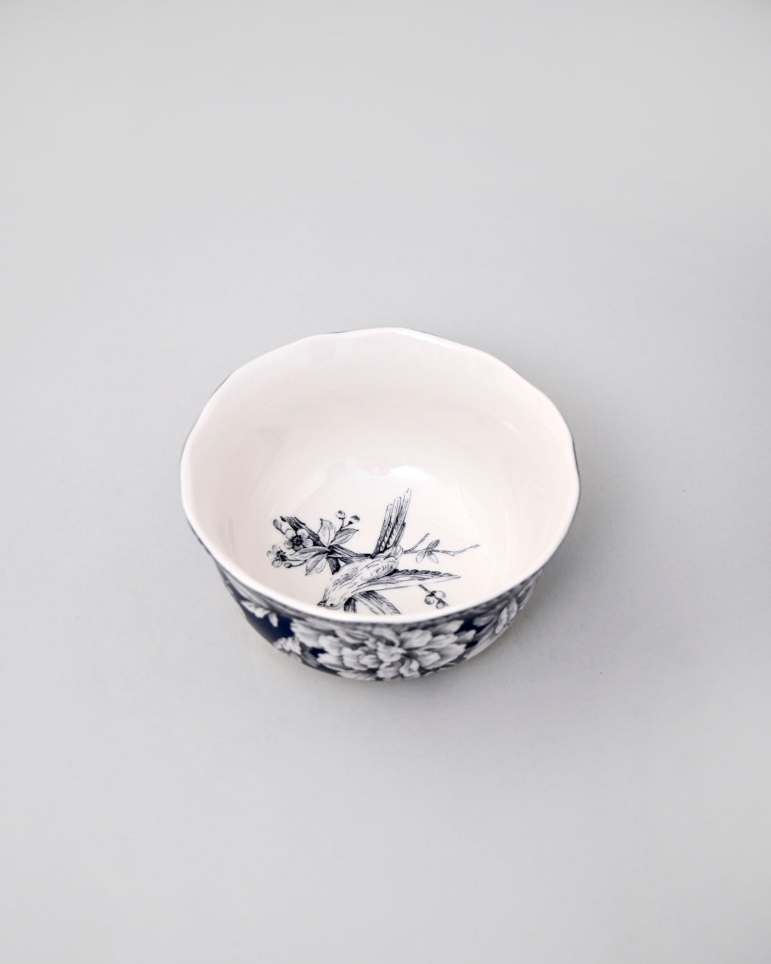 Royal Blue Floral Katori - Set of 2 