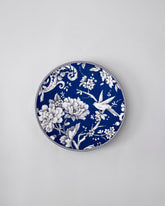 Royal Blue Floral Quater Plate 
