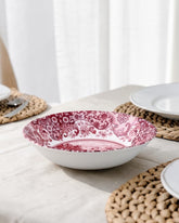 Roman Pink Ceramic Pasta Bowl 