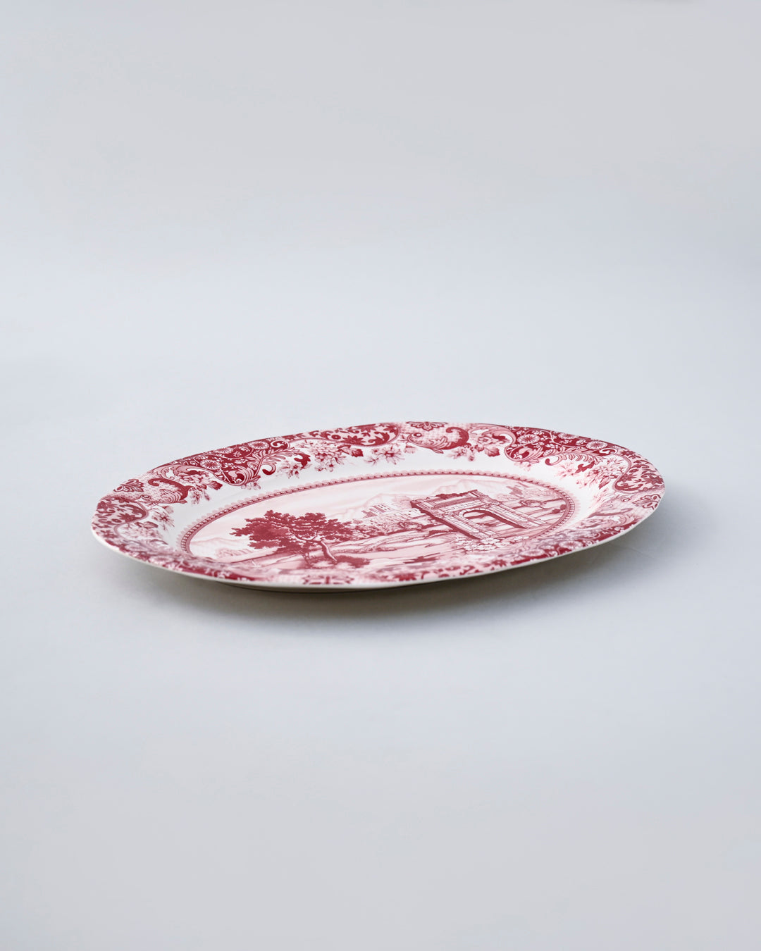 Roman Pink Ceramic Platter 