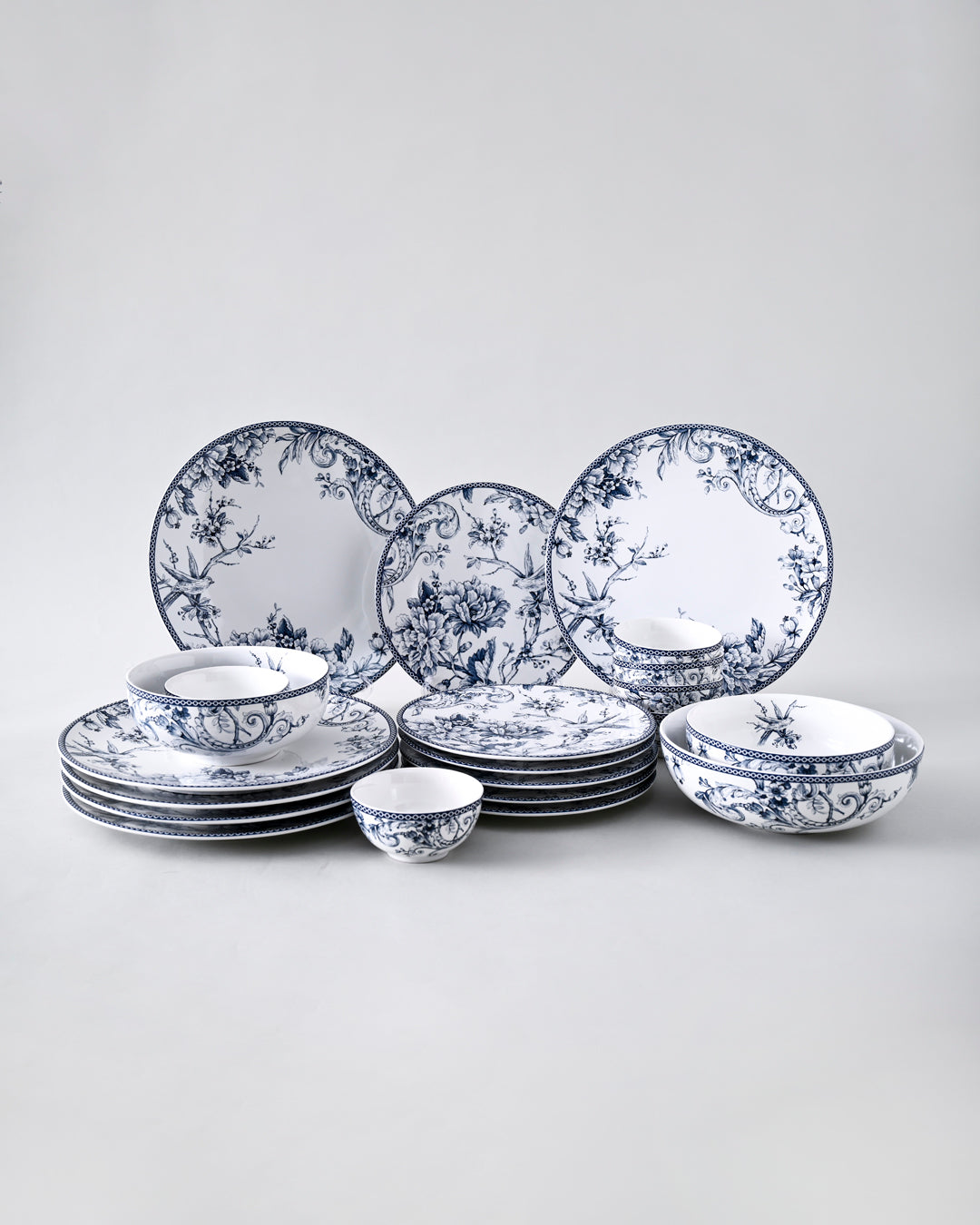 Adelaide Blue Dinner Set - 21 Piece 