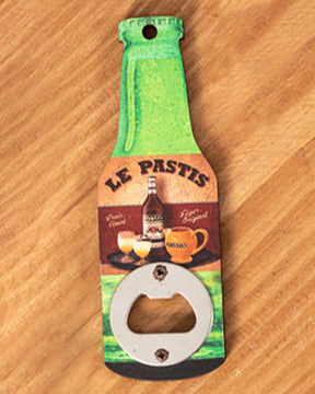 Le Pastis 'Bottle' Fridge Magnets Cum Openers - Set of 2