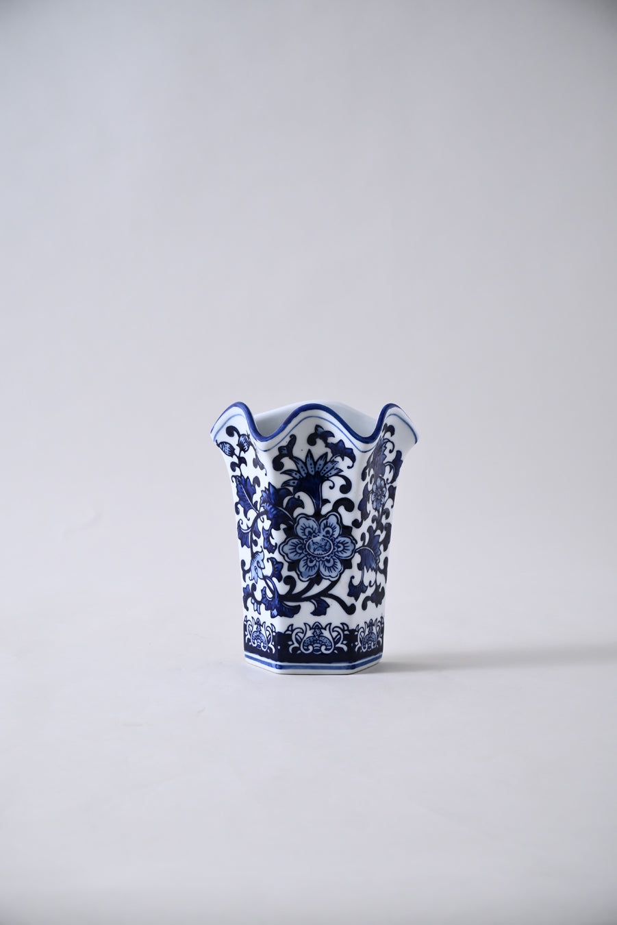 Blue Blossom Elegance Wall Vase 