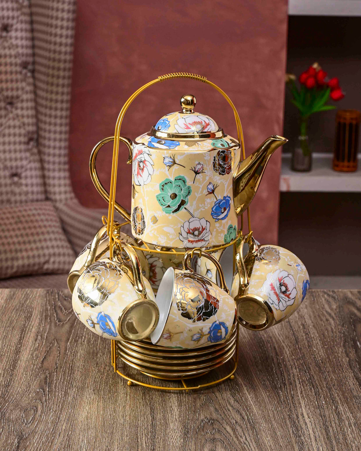 Briony 14-Piece Tea Set with Stand