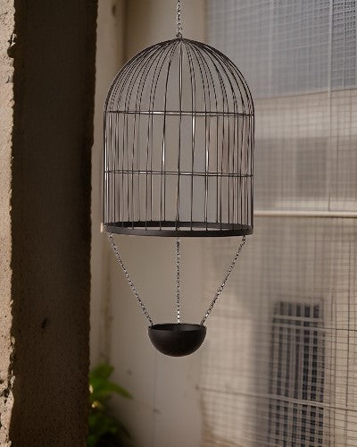 Decorative Hanging Cage Planter - Small