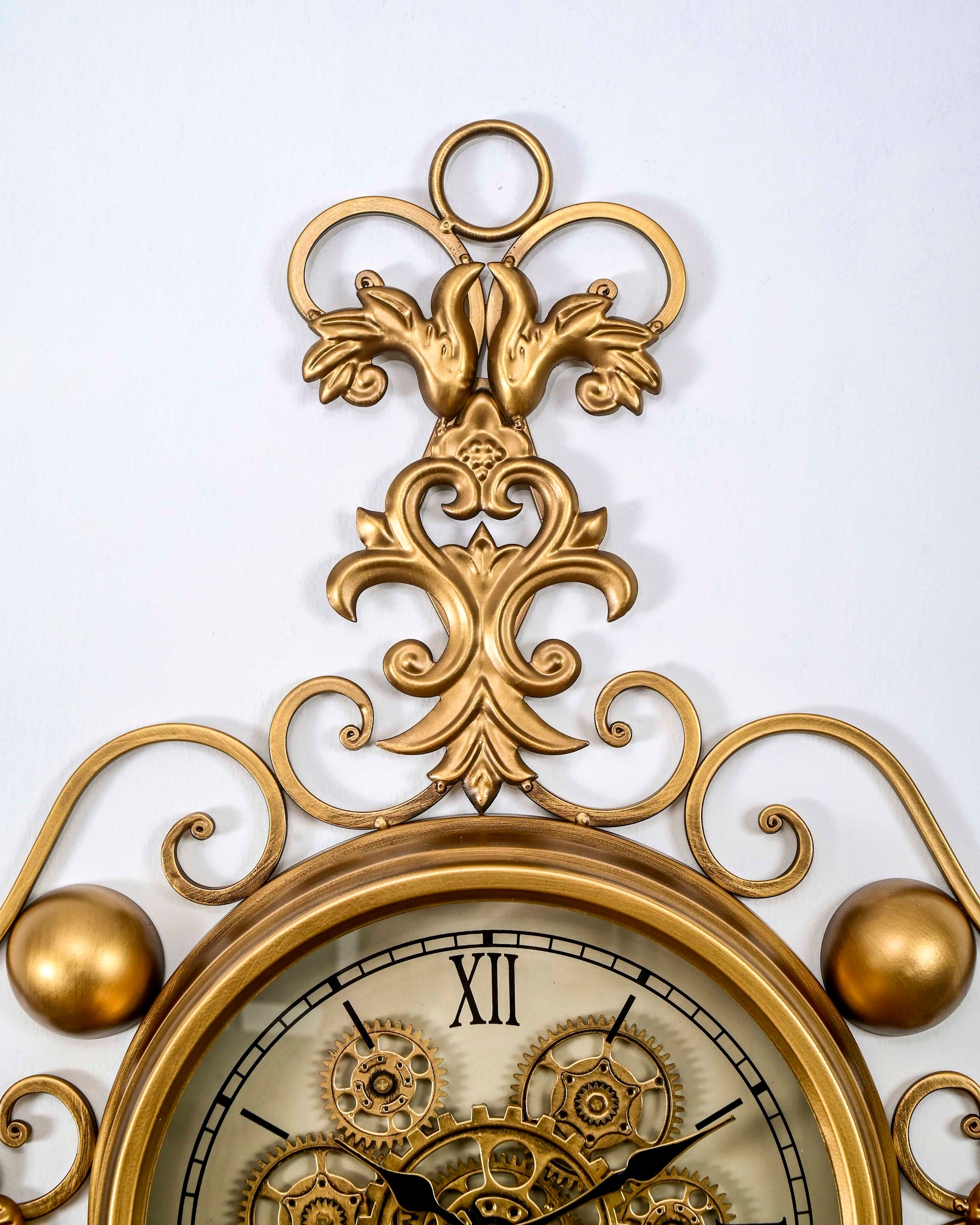 Regal Ornate Mechanical Gear Wall Clock 