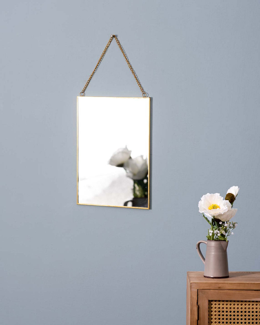 Golden Hanging Mirror - The Decor Kart 