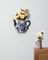 Rendezvous with Blue - Wall Mounted Planter Kettle 