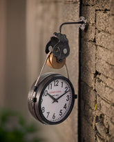The Station Double-Sided Wall Clock - The Decor Kart 