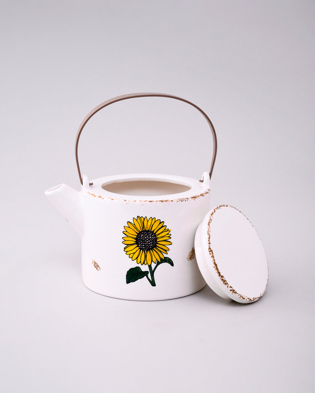 Sunshine Bloom Ceramic Kettle 