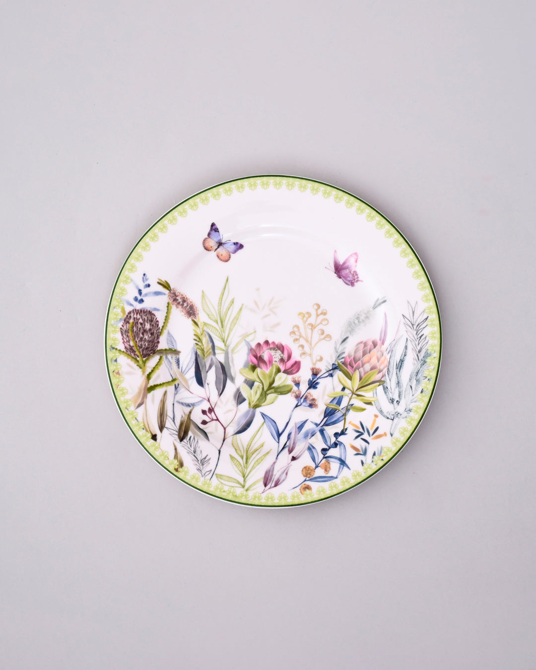 Botanical Garden Cake Plates - Set Of 8 